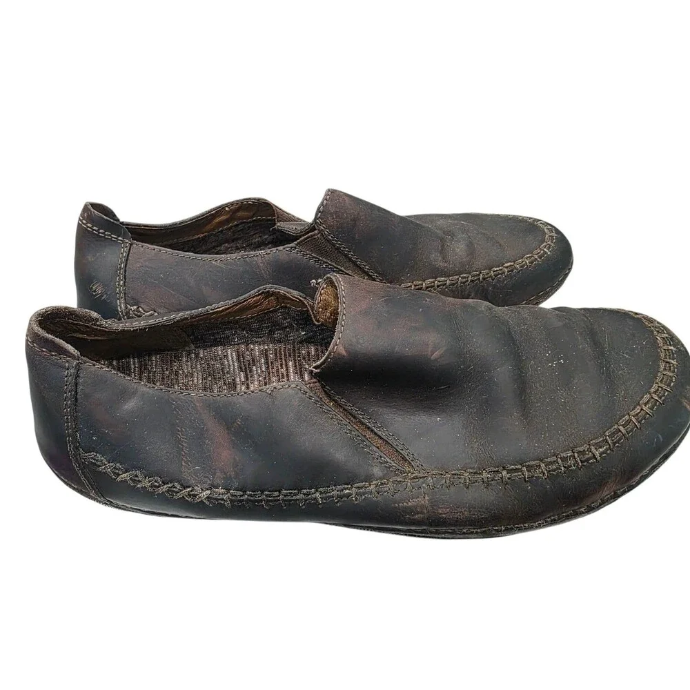 Johnson & Murphy Size 10 M  Brown Leather Loafers Model 25-1316